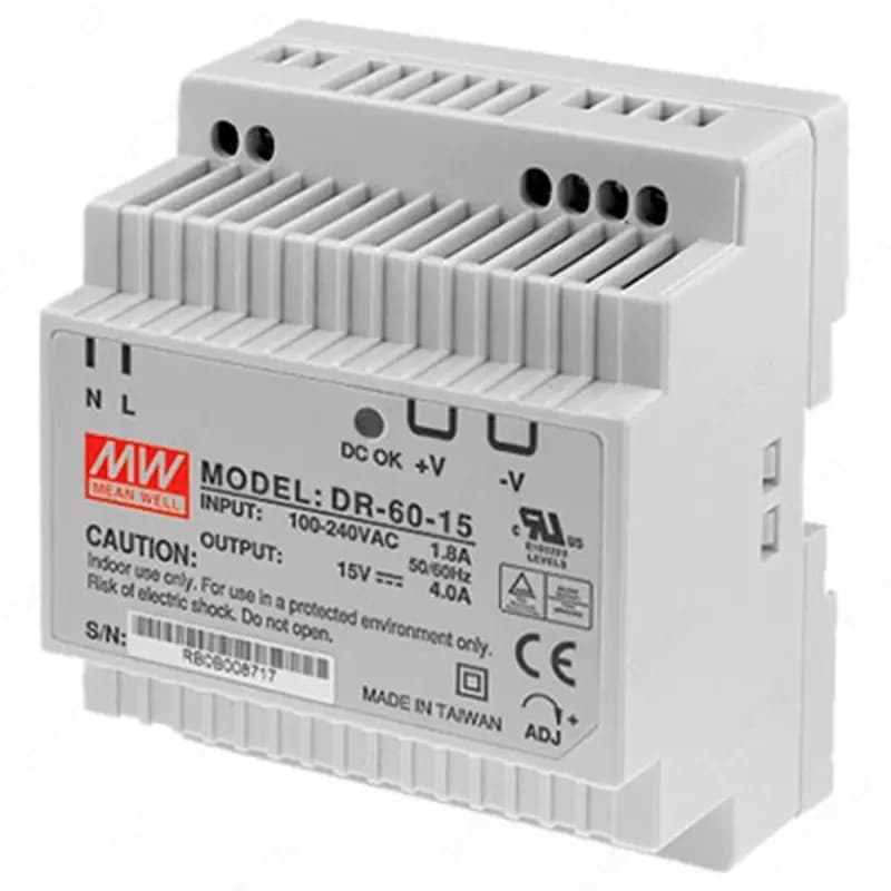 Блок питания MEANWELL DR-60-24 — 3