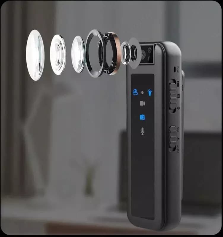 Мини видеокамера Body camera CS07 с ночной подсветкой (HD 1080p) — 2