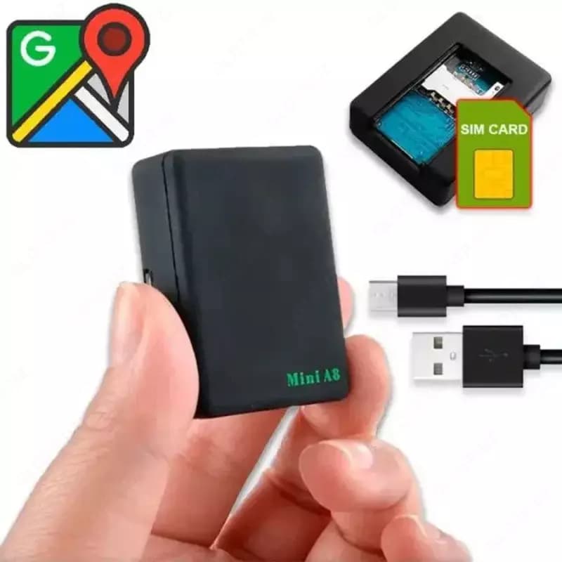 Персональный трекер GSM Mini A8 с прослушиванием для автомобиля — 5