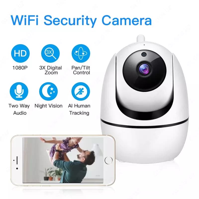 AI Human Auto Tracking 1080P Беспроводная IP камера, облачная Wifi камера, Домашняя безопасность, видеонаблюдение, сеть видеонаблюдения, Wi-... — 3