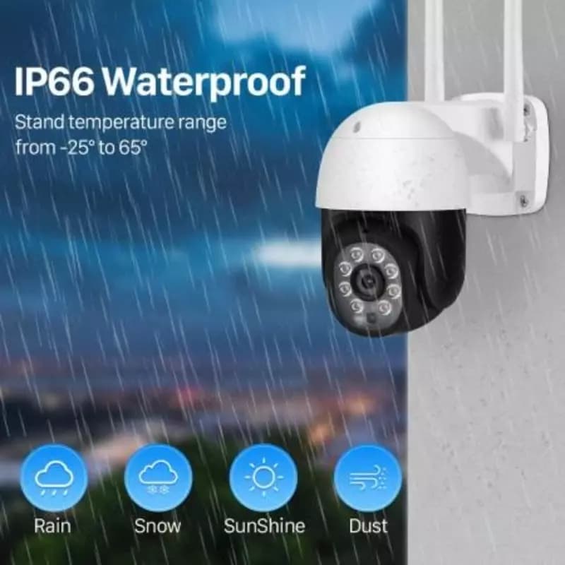 IP-камера наружная беспроводная, 1080P, PTZ, Wi-Fi, — 1