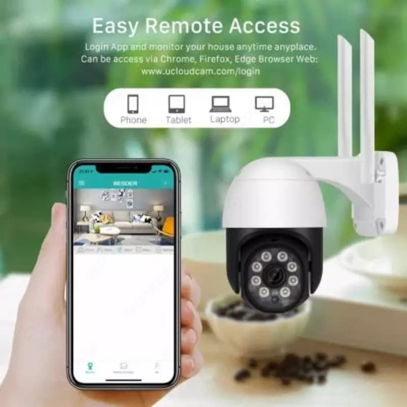 IP-камера наружная беспроводная, 1080P, PTZ, Wi-Fi, — 2