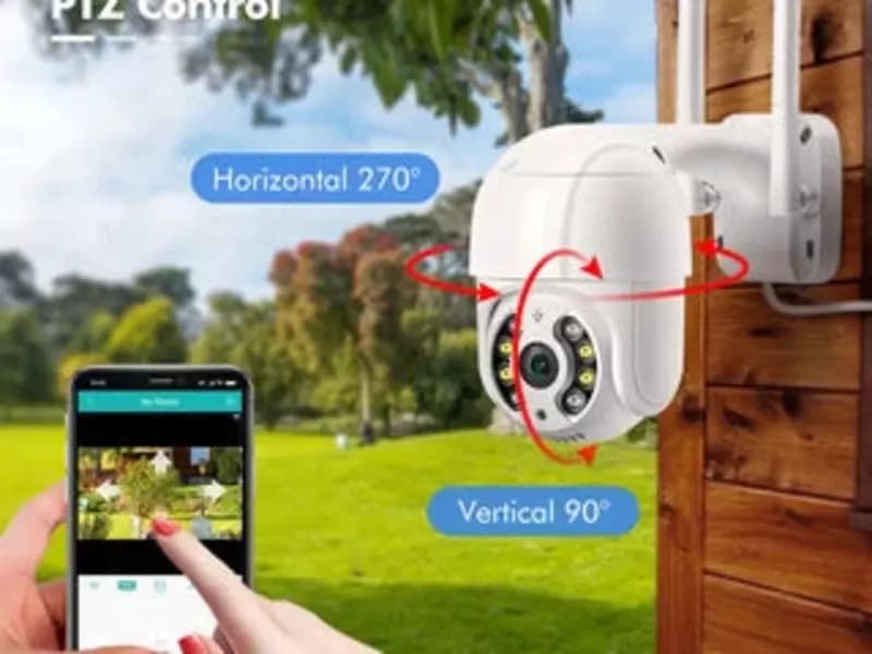 IP-камера наружная беспроводная, 1080P, PTZ, Wi-Fi, — 4