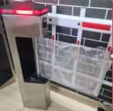 Распашной турникет-калитка с акриловым барьером, проход 50 см