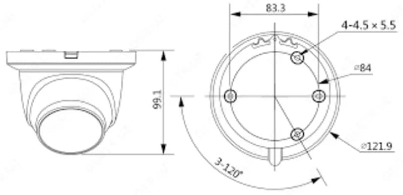 Видеокамера DAHUA DH-IPC-HDW3441TMP-AS — 5