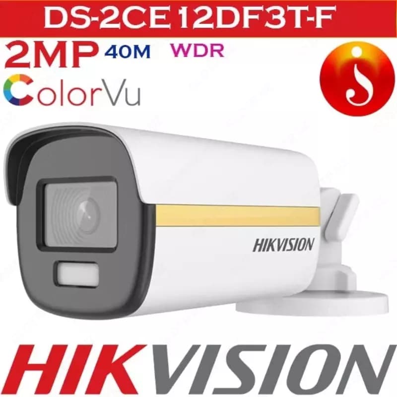 Видеокамера Hikvision DS-2CE12DF3T-F- TURBO HD Full time ColorVu — 3