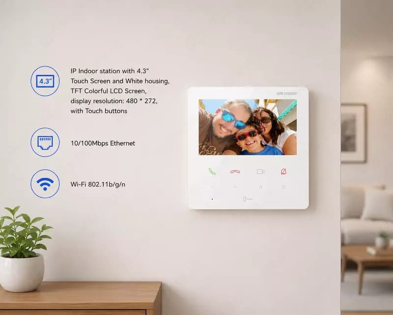 Видеодомофон DS-KH6110-WE1 WHITE — 1