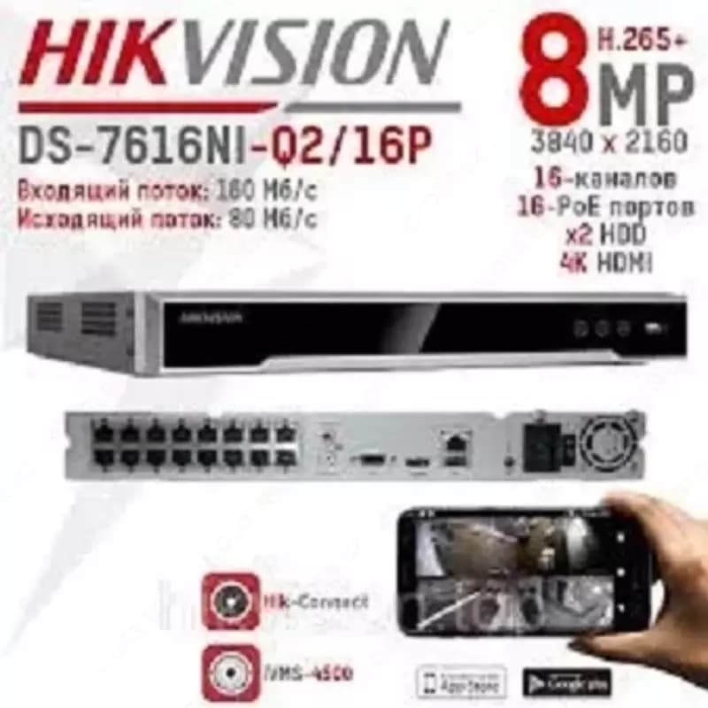 IP видеорегистратор HIKVISION DS-7616NI-Q2/16P — 5