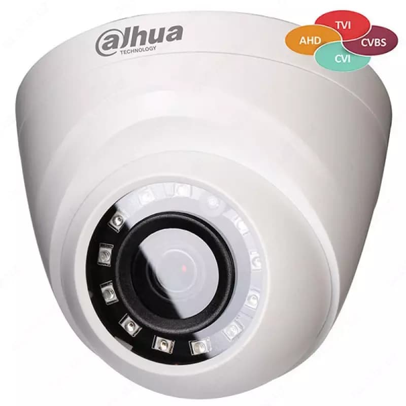 Купольная HDCVI камера Dahua DH-HAC-HDW1000RP-S3 (2.8 мм) для видеонаблюдения — 1