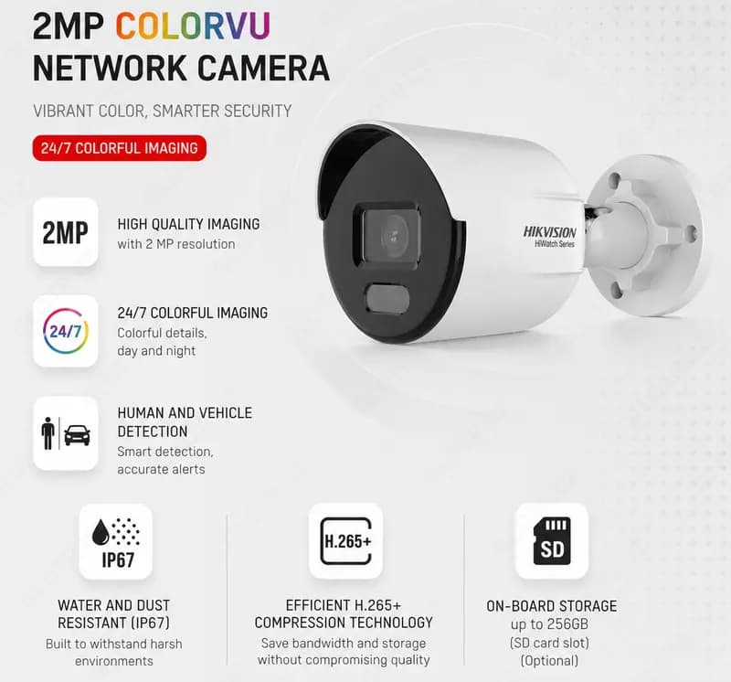 IP камера DS-2CD1027G2-LUF 2.8MM — 1