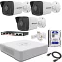 Готовый комплект IP-Видеонаблюдения на 3 камеры ”Hikvision” 2мпх