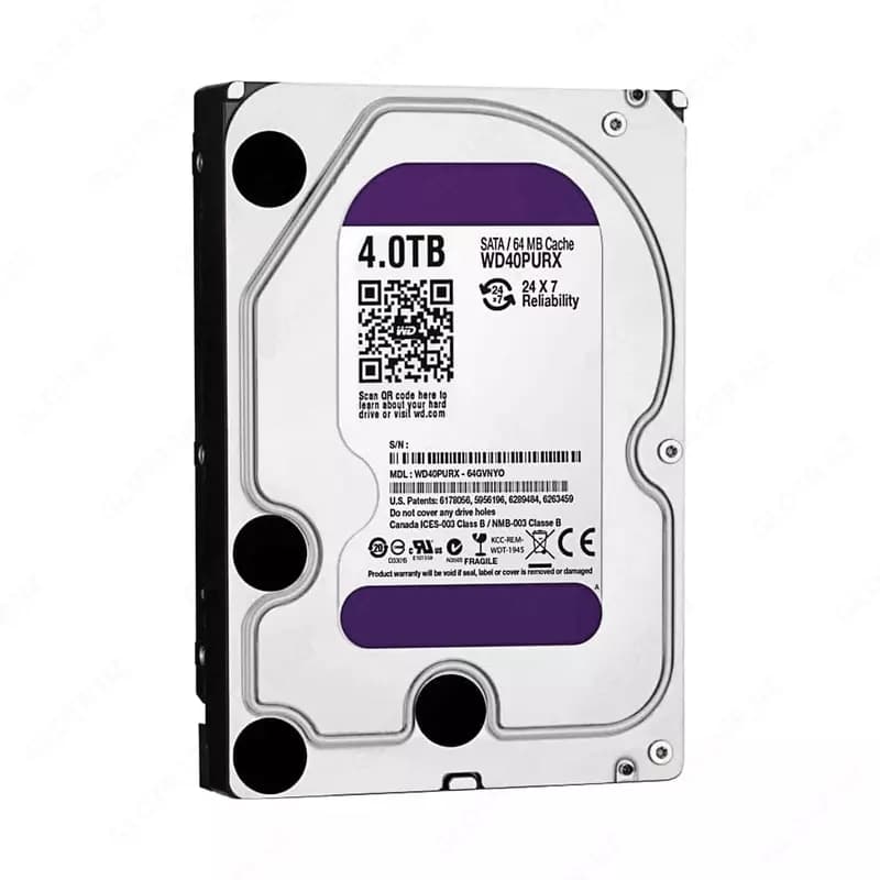 Диск для видеонаблюдения DAHUA WD - Purple - HDD - 4 Tb (Оригинал) — 2