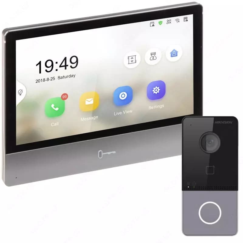 IP-видеодомофон 7” ”HIKVISION DS-KH8350-WTE1 + DS-KV6103-PE1” (Wi-Fi) — 1