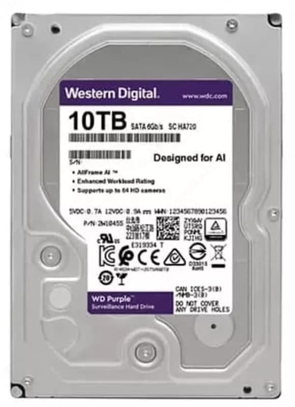 Диск для видеонаблюдения DAHUA WD - Purple - HDD - 10Tb (Оригинал) — 1
