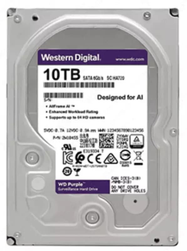 Диск для видеонаблюдения DAHUA WD - Purple - HDD - 10Tb (Оригинал) — 2
