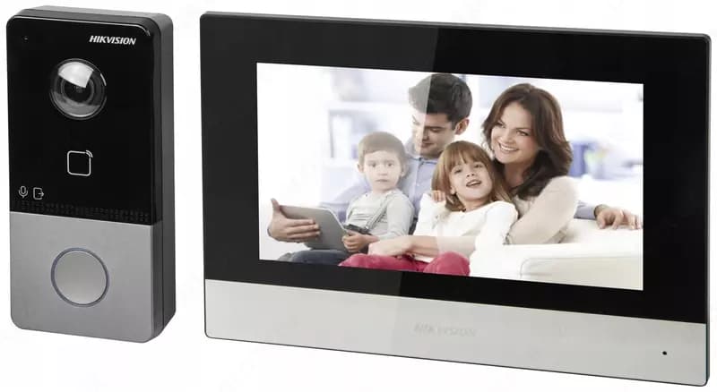 IP-видеодомофон Hikvision DS-KIS603-P (комплект: внутренняя станция + дверная панель) — 3