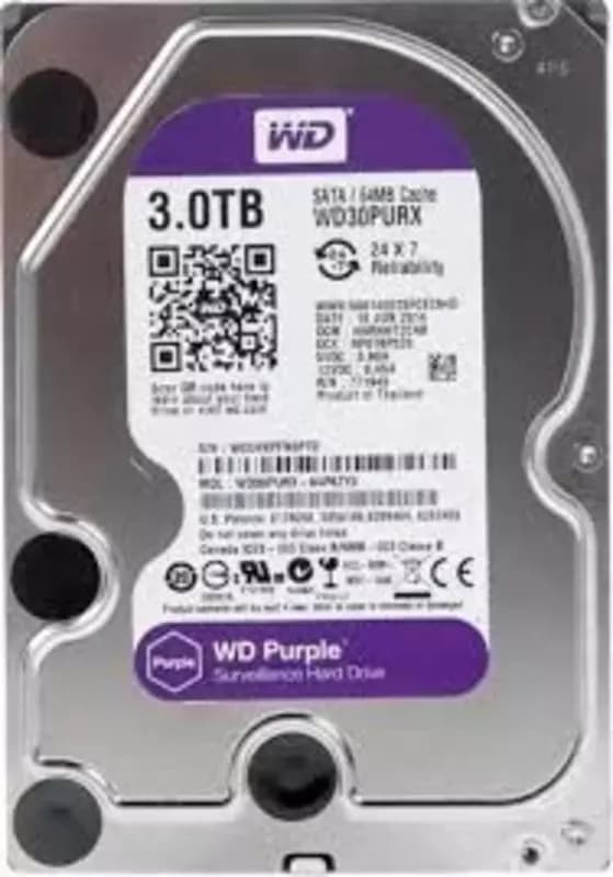 Жёсткий диск WD30PURX-78 для видеонаблюдения 3ТБ - HIKVISION - (Реставрация) — 4
