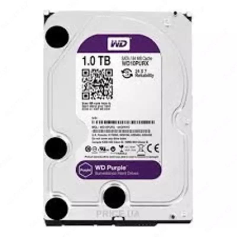 HDD WD - Purple - (Фиолетовый) - HDD - Диск - 1 Tb для видеонаблюдения - HIKVISION - ( RES ) — 1