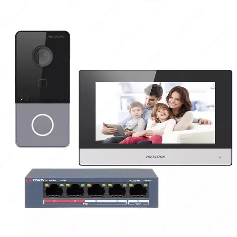 Комплект видеодомофона ”Hikvision DS-KIS602” (Wi-Fi) — 1
