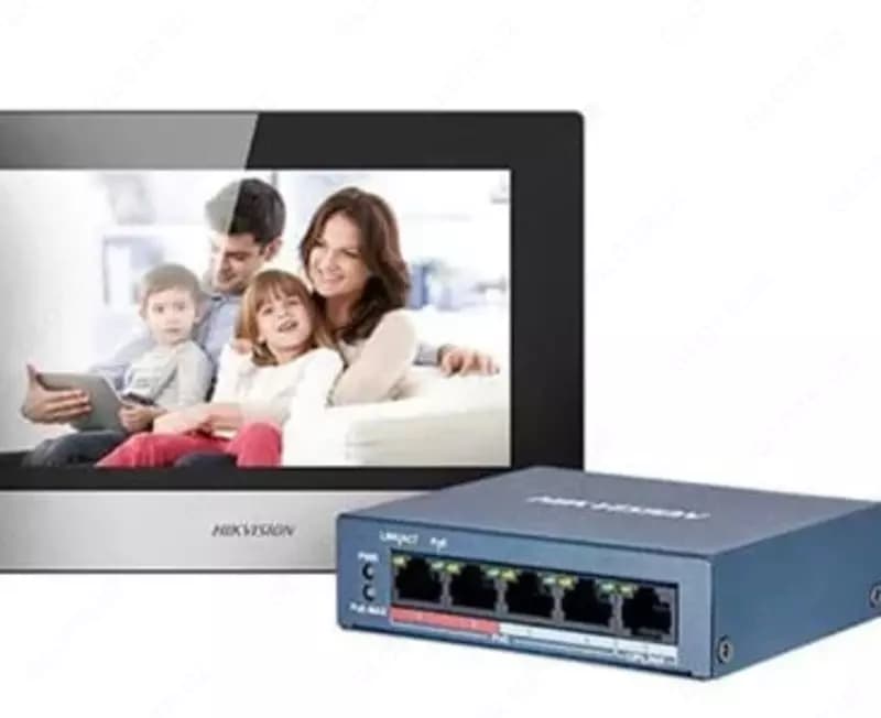 Комплект видеодомофона ”Hikvision DS-KIS602” (Wi-Fi) — 2