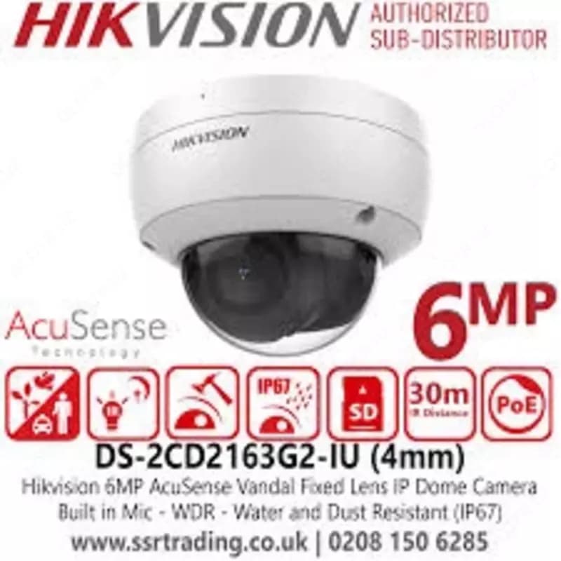 Камера Hikvision DS-2CD2163G2-IU - AcuSense / 6МП — 4