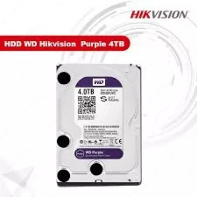 HDD 4TB WD (Фиолетовый) WD40PURX-78 Профессиональный диск для видеонаблюдения (Реставрация) — 4