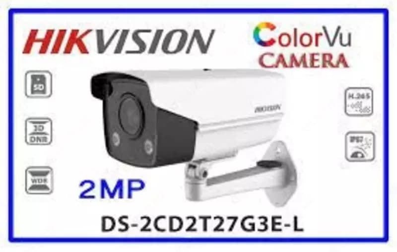 Видеокамера Hikvision DS-2CD2T27G3E-L - Color Vu — 1