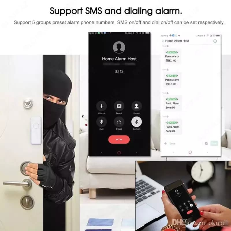 Беспроводная GSM+WiFi сигнализация, GSM+WiFi network alarm systems — 5