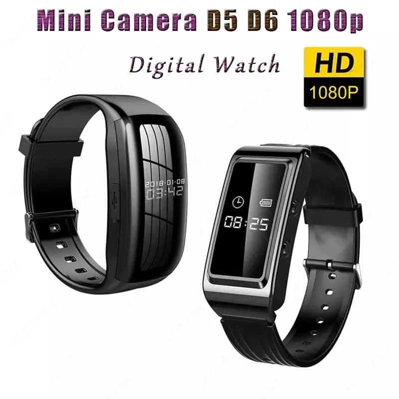 Наручные Часы с Камерой ночного видения FULL HD 1080p 32GB SOAT KAMERA mini kamera — 1
