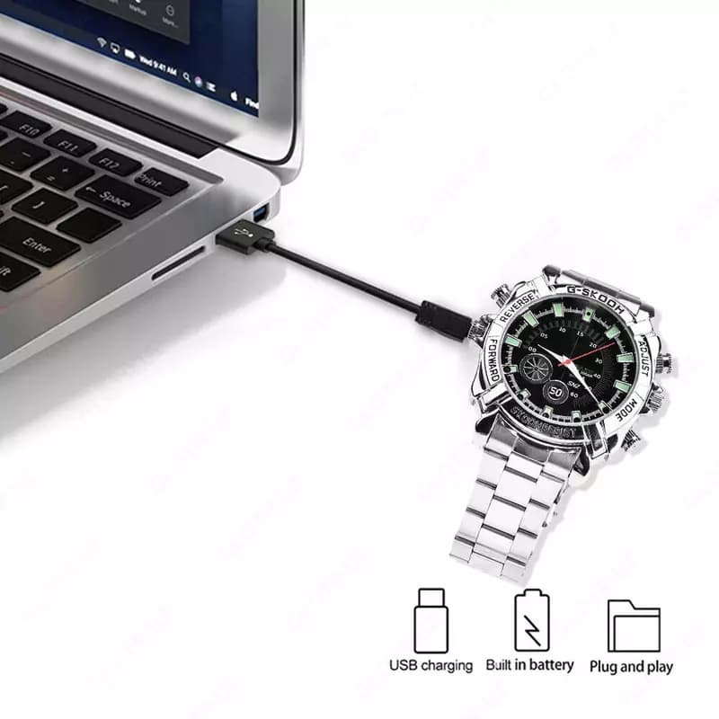 Наручные Часы с Камерой ночного видения FULL HD 1080p 32GB SOAT KAMERA mini kamera — 5