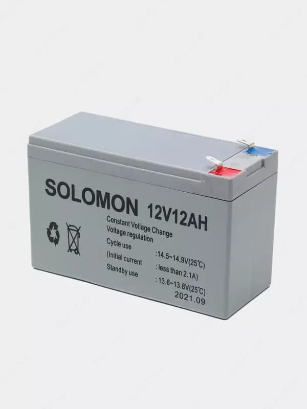 Акумулятор для UPS Соломон 12V 12AH Оригинал — 1