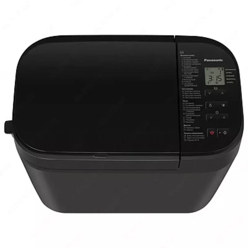Хлебопечь Panasonic 550W, 30 программ, до 1.25 кг, металлическая, чёрная — 1