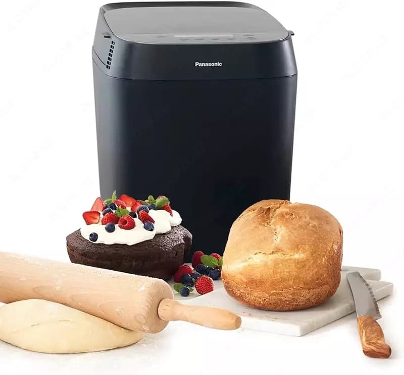 Хлебопечь Panasonic 550W, 30 программ, до 1.25 кг, металлическая, чёрная — 4