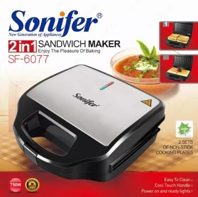 Вафельница Sonifer sf-6077 2in1 — 1