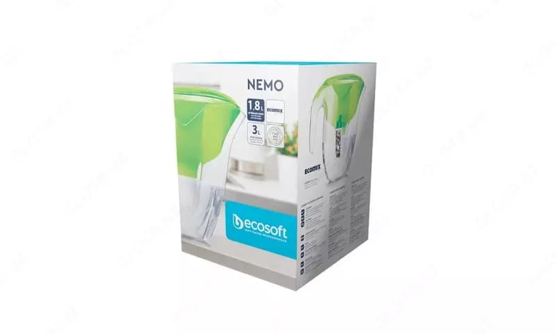 Фильтр-кувшин Ecosoft НЕМО 3 л (1.8 л очищенной воды), зеленый — 2