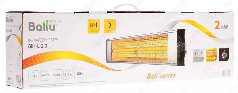Инфракрасный обогреватель ”BALLU” BIH/L-2.0, 25 м2 (Серый) — 7