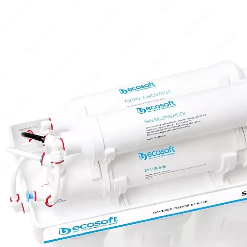 Фильтр обратного осмоса Ecosoft Standard 6-50M с минерализатором (1 уголь.картридж, простой кран), — 1