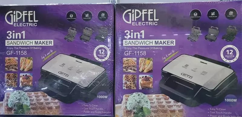 Вафельница Gipfel GF-1158 (3 в 1) — 2