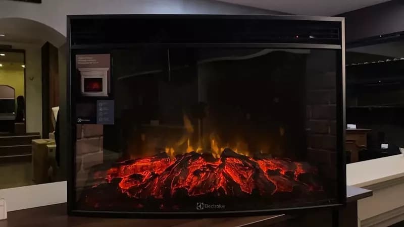Электрокамин ”Electrolux” EFP/P - 3320RLS, 76.7х53.7х27.9 см, 2кВт, 33д. (Черный) — 3