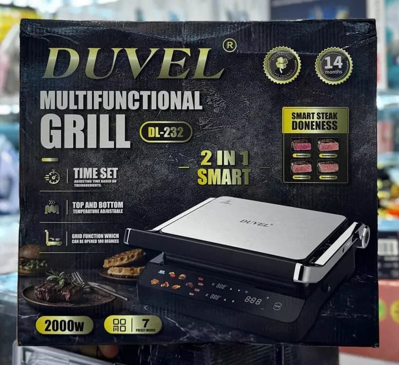 Умный аэрогриль 2 в 1 ”DUVEL” DL-232, 2000W, 7 режимов (Германия) — 2