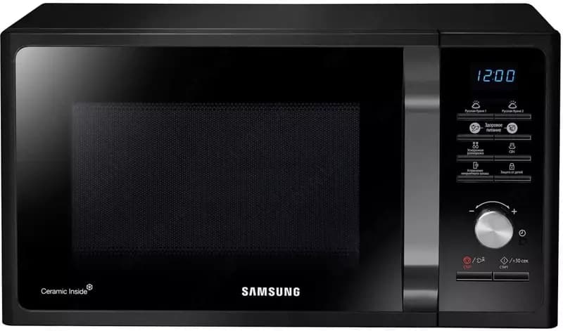 Микроволновая печь ”Samsung MS23F302TAК” (Черная) 23 литра — 1