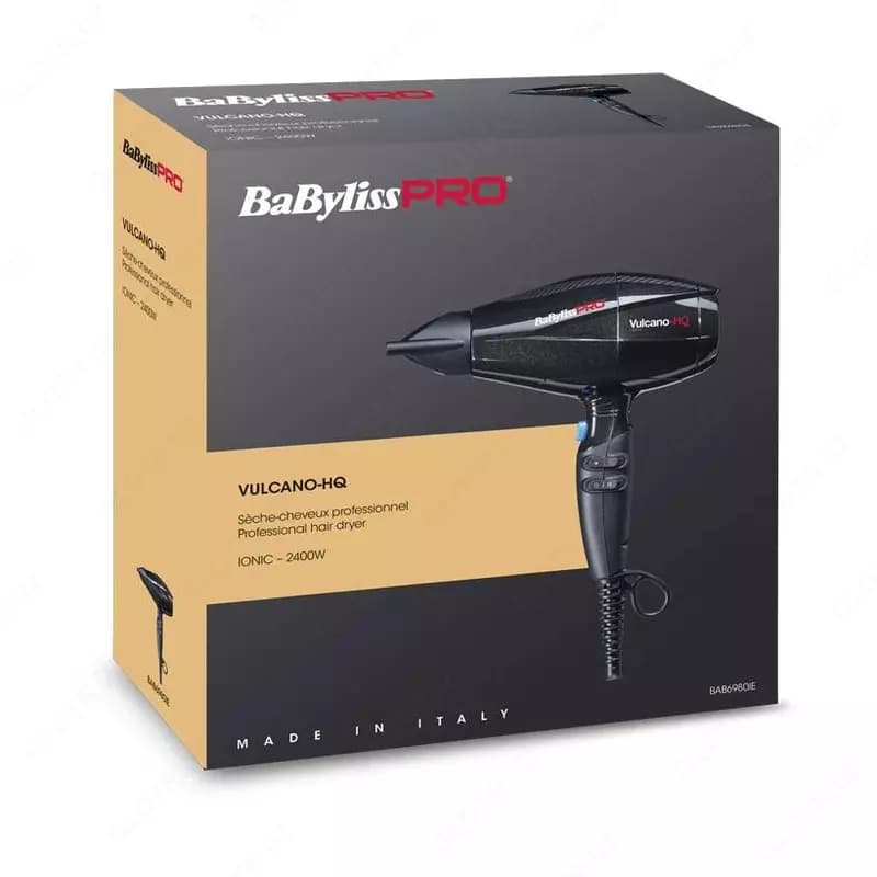 Профессиональный фен BaByliss PRO Vulcano-HQ Ionic BAB6980IE 2400W — 2
