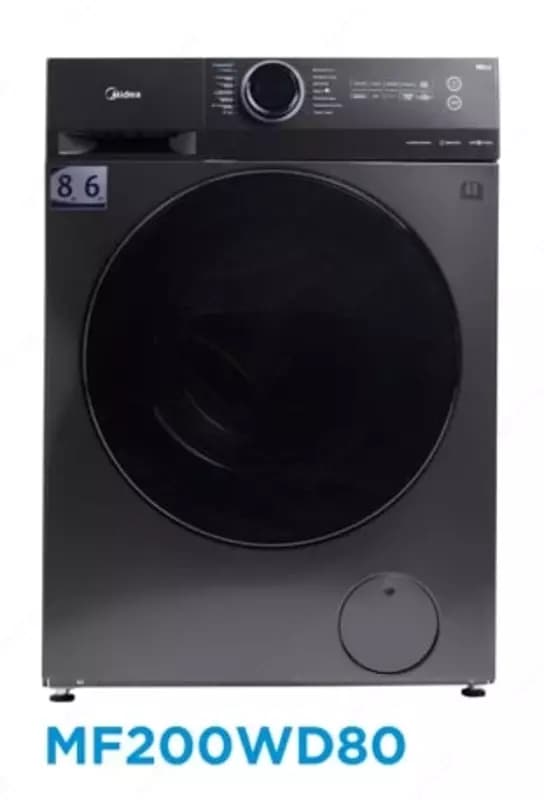 Стиральная машина автомат ”Midea” MF200WD80 (Серая) 8/6 кг — 1
