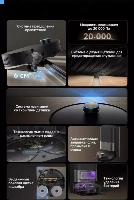 Робот пылесос Xiaomi Dreame X50 Ultra Complete Robot Vacuum Cleaner — 6