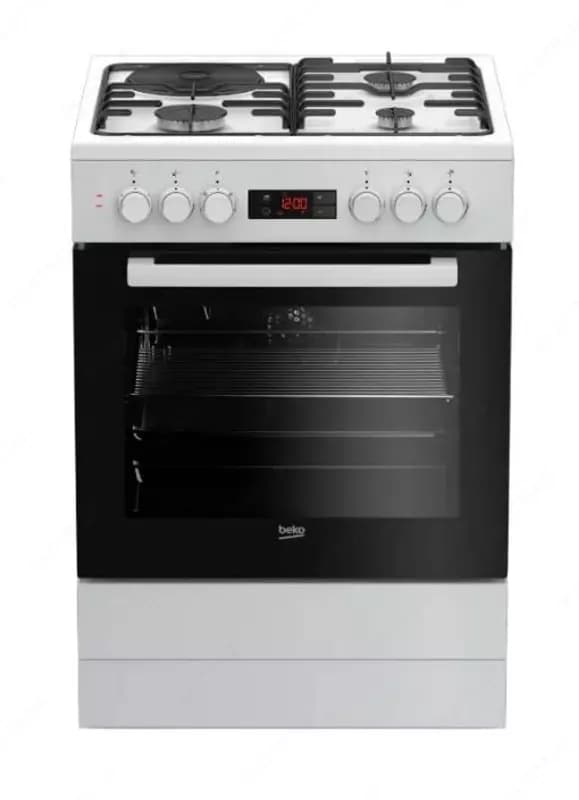 Комбинированная плита ”Beko FSE63330DW Superia” (Белая) 60 х 85 см — 1