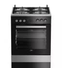 Газовая плита ”Beko FSM62530DXMS” (Черная) 60 х 85 см
