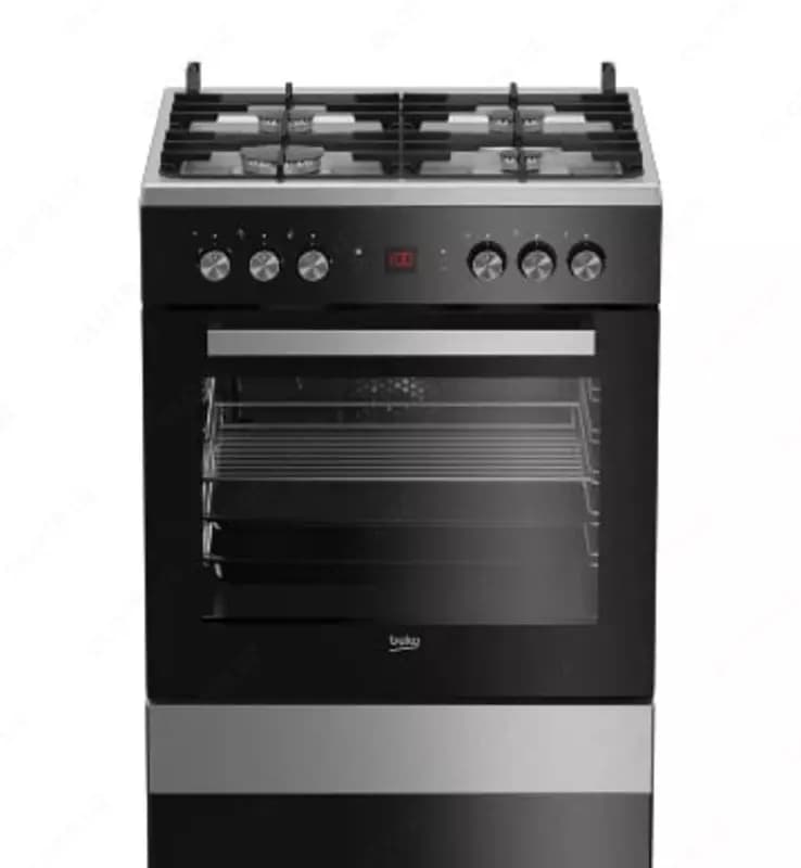 Газовая плита ”Beko FSM62530DXMS” (Черная) 60 х 85 см — 1