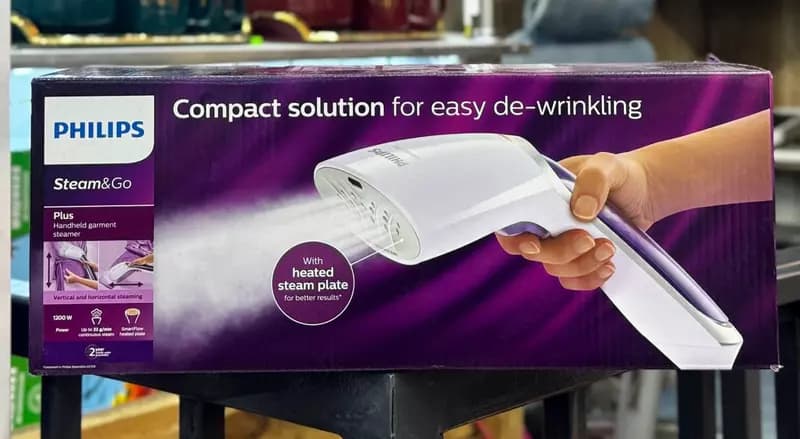 Бытовой отпариватель одежды (ручной) ”Philips” Steam&Go Plus GC360, 1200W, 22 г/мин (Китай) Сиреневый/белый — 4