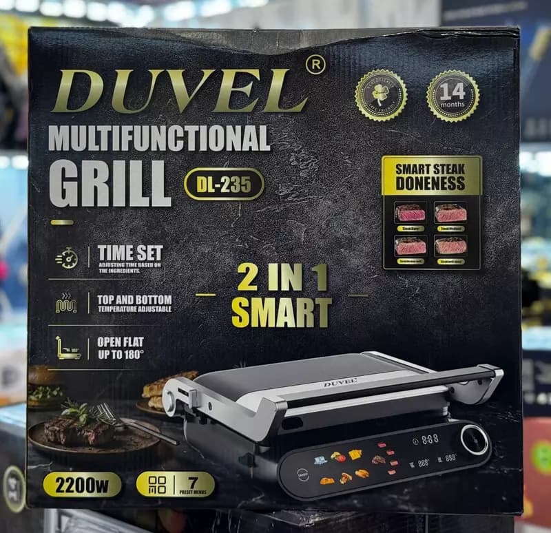 Многофункциональный гриль Smart Grill 2 в 1 ”DUVEL” DL-235, 2200W, 7 режимов (Германия) — 2