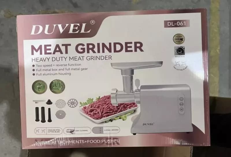 Электрическая мясорубка ”DUVEL” DL-061, 2000W, реверс, 2 скорости (Германия) — 2